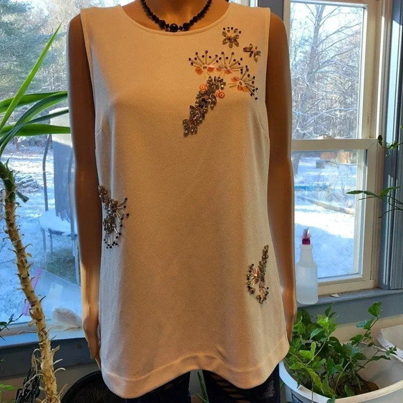 Banana republic women sleeveless Beach Summer Casual tank top size L - Picture 5 of 11